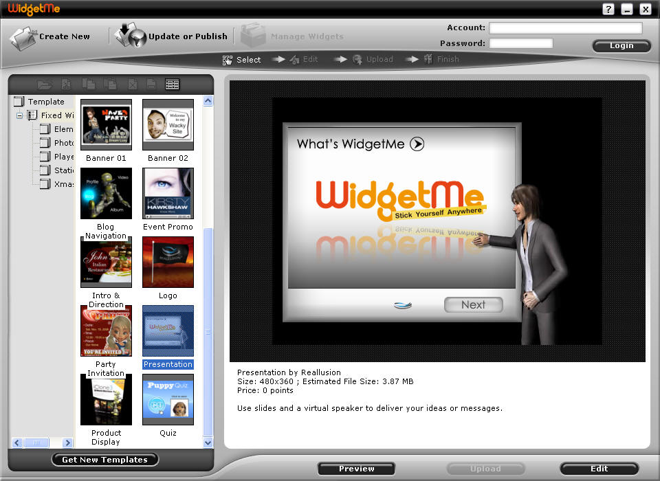 Windows 7 Reallusion WidgetMe 1.0 full