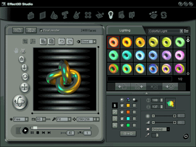 Screenshot of Effect3D Studio